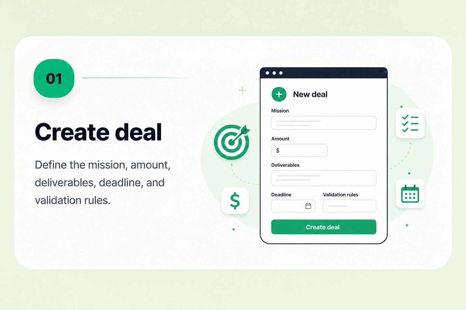 Dealokr product view: quote template: use it as a working frame, not paperwork